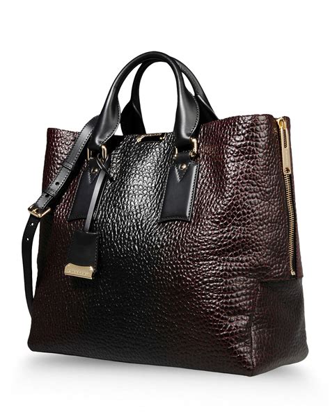 burberry leather bag black